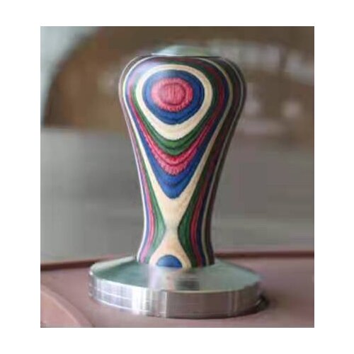51/54/57/58mm Colorfu l Wooden Handle Coffee Tamper Powder304 Stainless steel Flat Base Cafe Barista Tools Espresso Accessorie