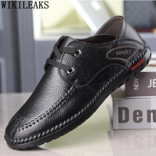 Brown Leather Casual Shoes Man Fashion Oxford Shoes for Men 2021 Black Luxury Designer Shoes Men Zapatos Casuales De Los Hombres