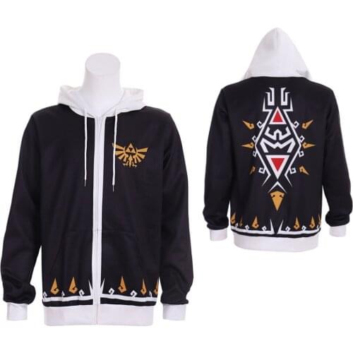 Cosplaydiy Game Cosplay Costume Hoodies Coat Sweatshirt Link Zipper Up Hood Top Jacket Sweatshirt L320