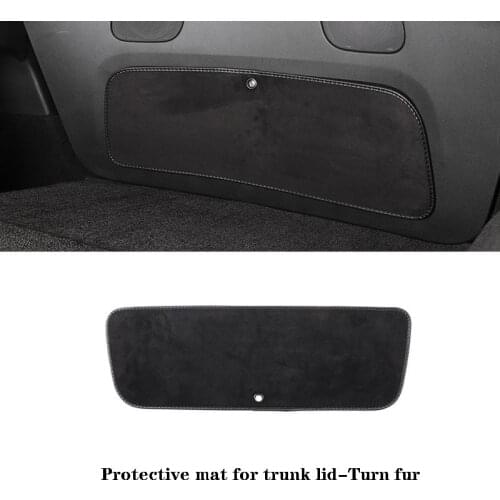 For tesla model Y leather trunk protective pad Dirt-resistant protective pad 1PC