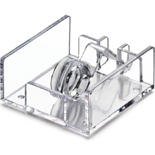 Square Clear Acrylic Cocktail Napkin Holder Paper Serviette Dispenser Tissue Box Bar Caddy for Dining Table Hotel Home Decor