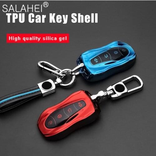 Soft TPU Hot Car Remote Key Cover Case For Geely Emgrand GS X6 SUV EC7 Car Smart Key Accessories Keychain Shell Auto Accessories