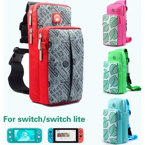 For Nintendo Switch Case Chest Bag Travel Carrying Case Storage Shoulder Bag for NS Lite Console & Dock Game Accessories Bag
