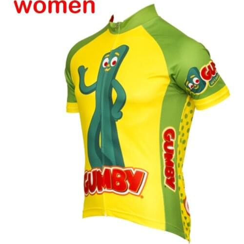 New Yellow Cycling Jersey Women Short Sleeve Bike Wear Clothing Summer Triathlon MTB Maillot Ciclismo Hombre Cajastur