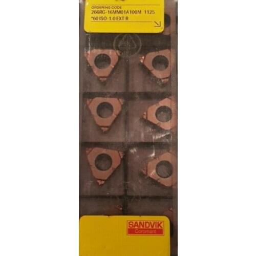 ORIGINAL 10PCS CARBIDE INSERT 266RG-16MM01A100M1125