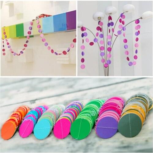 Festival supplies 3meter romantic white paper Flag Party bell garland Banner Bunting for birthday wedding event Christmas Wh