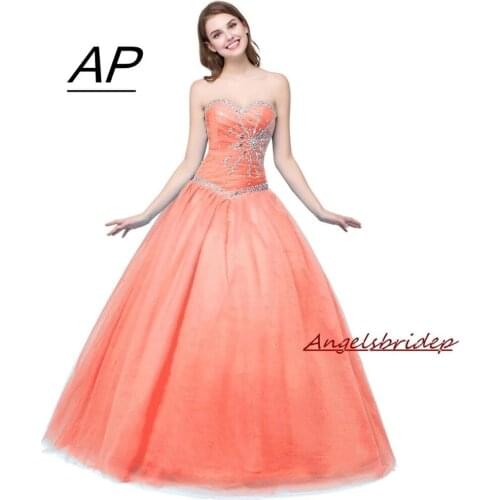 2021 Loss Sell Luxury Sweet 16 Ball Gowns Quinceanera Dresses Sweetheart Crystal Vestidos De Debutante Curto Formal Party Gowns