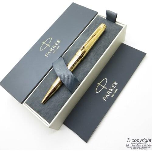 Parker Premier Gold Plated Ballpoint Pen | Parker Pen | İsme Special Pen | Gift Pen