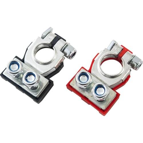 2pcs Universal Battery Terminal Connector Clamp Quick Release Caravan Wire Cable Clip Motorcycle Car Boat Replacement Tool Kits