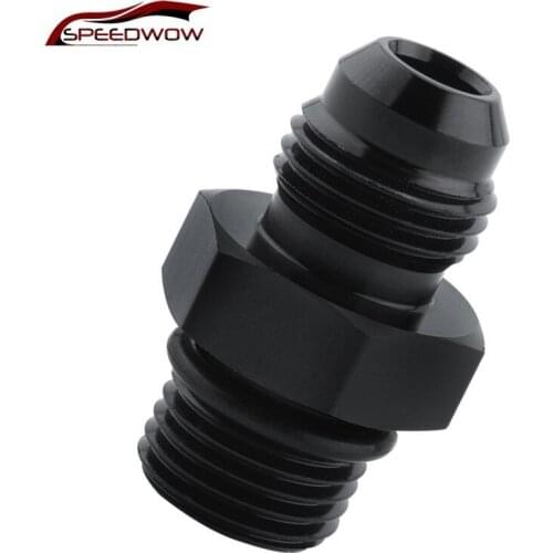 SPEEDWOW 6AN Flare to 6AN O Ring Boss ORB Male Fuel Pump Rail Adapter Aluminum AN Flare Twin Hose Fitting Oil Adapter