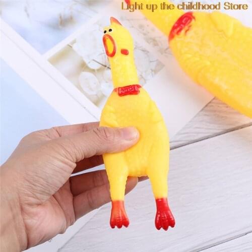 1pcs Screaming Chicken Squeeze Sound Toy Pets Toy Product Dog Toys Shrilling Decompression Tool Funny Gadgets 17cm 31cm 41cm