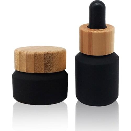 100ml 120ml black Makeup Jar Pot Travel Face Cream spray bottle 1oz Bamboo Bottle Cream Jar 15g 50g empty cosmetic containers