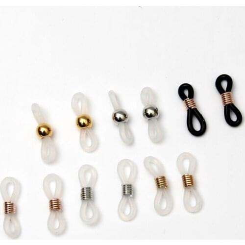 100pcs Glasses Accessories Silicone Glasses Anti-skid Ring Glasses Chain Accessorie Fashion European and American
