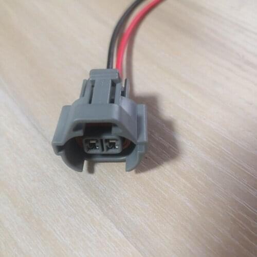 2-Pin Top Slot Fuel Injector Connector Plug ID2000 With Wire Harness Pigtail Cable 90980-11153 For TOYOTA