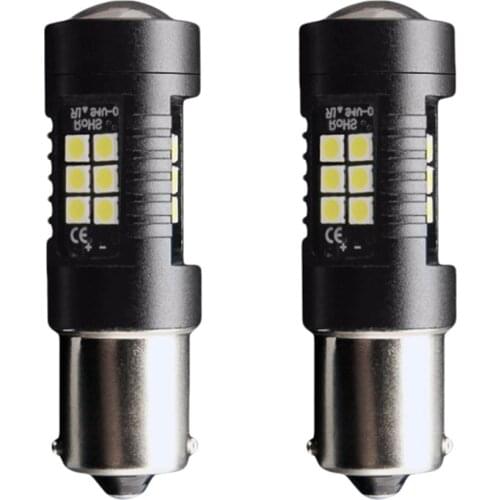2Pcs 1156 BA15S P21W LED BAY15D LED Bulb 1157 P21/5W R5W 21pcs 3030SMD Auto Lamp Bulbs Car LED Light 12V - 24V
