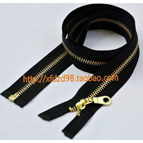 2pcs/lot, 75cm Length Open-end 5# Brass Metal Zipper