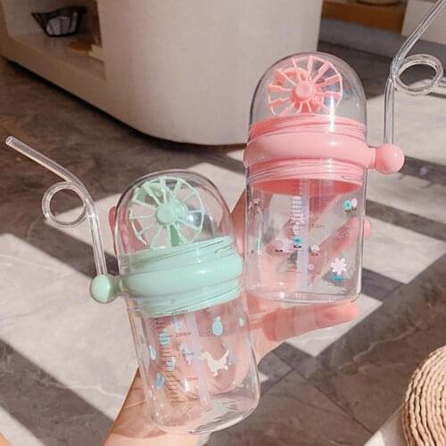 250ML Water Bottle Infant Cup Children Whale Sprays Water For Baby Play Learn Feeding Juice Milk Bottles Kids Cups With Straws