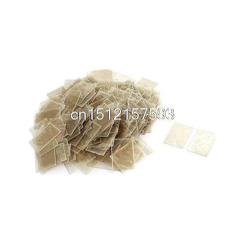 300pcs 13mm x 18mm x 0.12mm Mica Insulator Sheets Plates