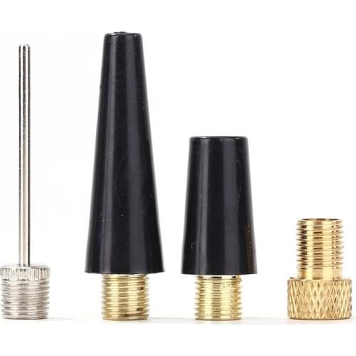 4pcs/set Ball Needle Nozzle Adapter Kit for Basketball Football Bicycle Tire Inflate Pump Parts Accessories