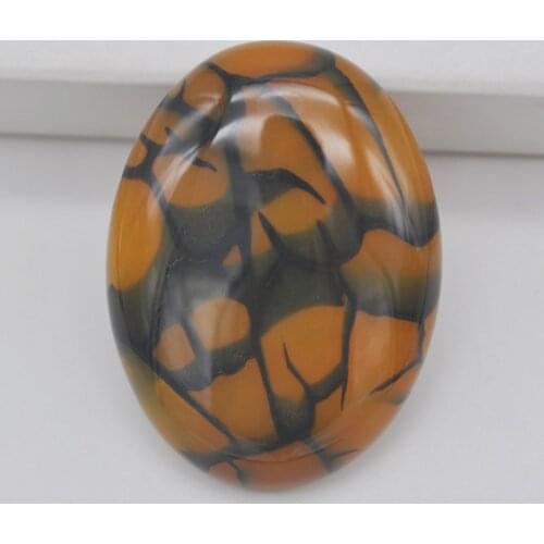 40x30MM Crazy Lace Carnelian Stone Oval Cabochon CAB GEM Jewelry Making 1PCS H108