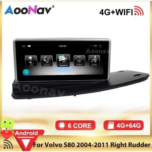 A9 PX6 Tesla Touch Screen 2 DIN GPS Car Radio For Volvo S80 2004-2011Car Autoradio Player Stereo Receiver right driving car