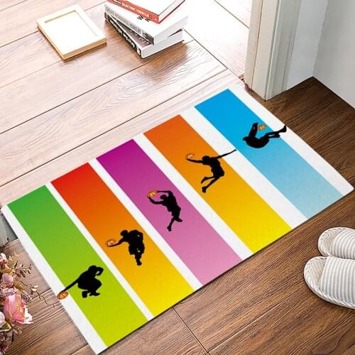 Basketball Mobilization Doormats For Entrance Way Bathroom Accessories Set Dirt Debris Mud Trapper Machine Washable Floor Carpet