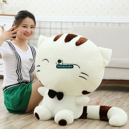 Dorimytrader 28'' / 70cm Lovely Cat Doll Plush Giant Soft Stuffed Cartoon Kitten Toy Nice Valentine Gift Free Shipping DY60853