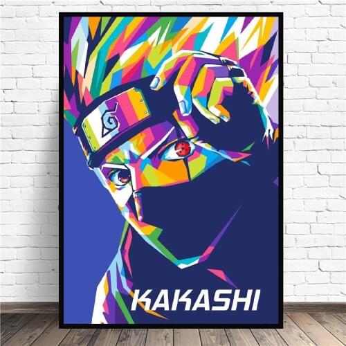 Kakashi Sharingan Eye Level Anime Art Canvas Poster Prints Home Wall Decor Painting