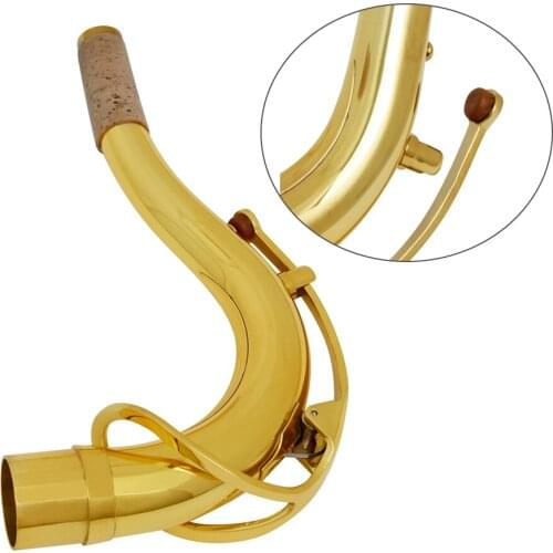 Brass Tenor Saxophone Sax Bend Neck 27.8mm Saxophone Accessores Parts Gold for sax plyers music lovers