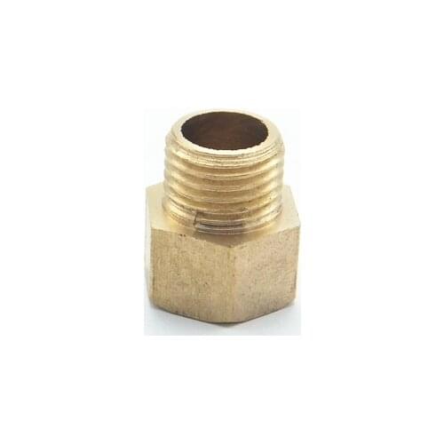 M14*1.5 Female Thread x 1/4" BSP Male Thread Connection Brass Pipe Fitting Adapter Coupler Connector For Pressure Gage