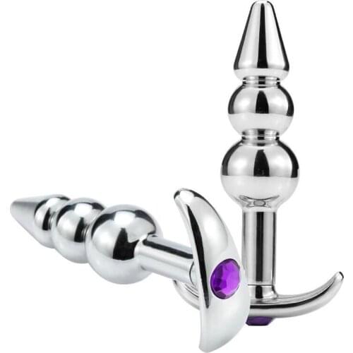 Metal Anal Plug Girls Dildo Butt Plug Tail Crystal Jewelry Adult Game Gay Erotic Sex Toys For Women/Man Couples Sexual Shop 18