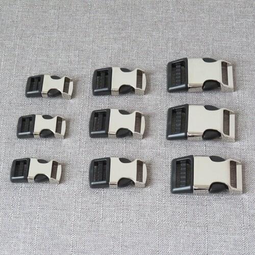 1pcs 15mm 20mm 25mm metal plastic release belt buckle for bag backpack pet dog collar necklace bracelet garment sewing accessory