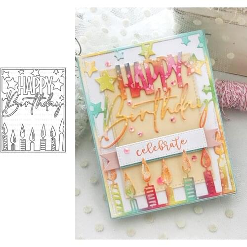 Birthday Metal Cutting Dies Mold Various Card Series Scrapbook Paper Craft Knife Mould Blade Punch Cut Die Stencils