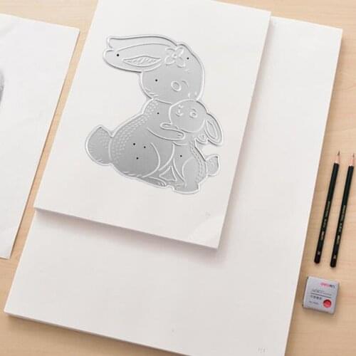 Rabbit Bunny Metal Cutting Dies Stencil Scrapbooking DIY Album Stamp Paper Card