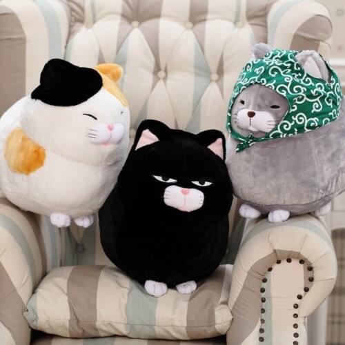 Lovely Stuffed Sleeping Cats Toys Simulation Animal Doll Plush Toy Three Styles Kitty Toy Decoration Birthday Gift For Children
