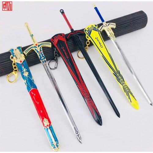 Fate Night Weapon Model Fat Vows Sword Alloy Sheath Sword With Sheath Weapon 22cm Die-casting Weapon Tabletop