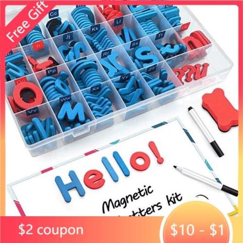 Montessori magnetic alphabet number set refrigerator stickers early learning 3D puzzle educational toys gifts for children kids