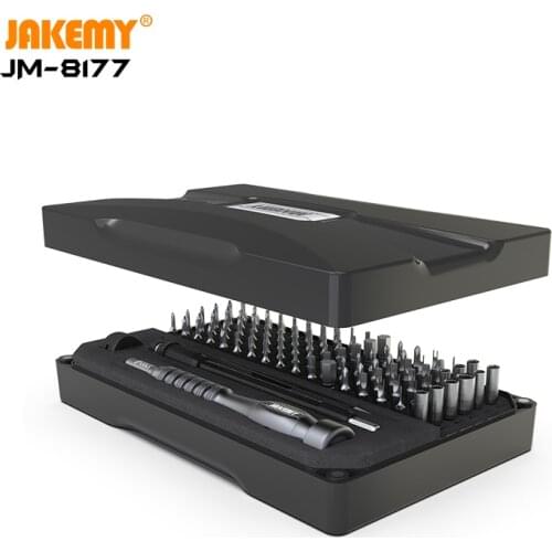 JAKEMY JM-8177 Precision Screwdriver Set Magnetic Bits Aluminum Alloy Handle Screw Driver for iPhone Computer Repair Tools