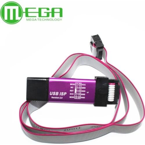 1pcs USB ISP USBasp USBisp Programmer for 51 AVR download support Win 7