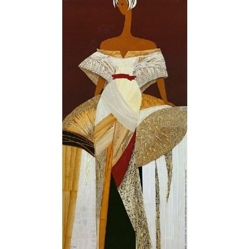 Handpainted oil painting Fashion T station show Beautiful clothing exhibition Fashion Show canvas prints decor art