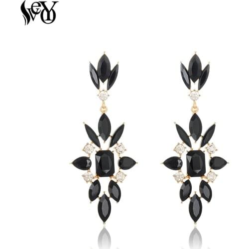 VEYO Elegant Classic Dangle Earings Fashion Jewelry Crystal Rhinestone Earrings for Women New Arrival