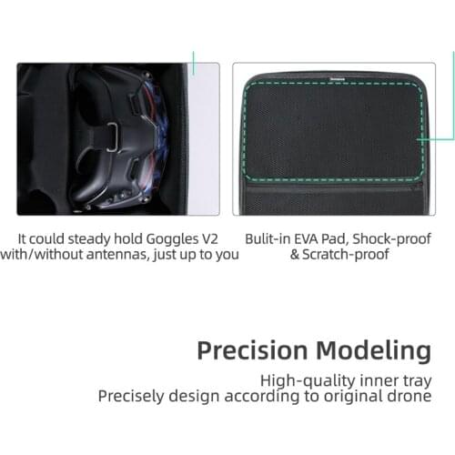 Storage Bag Carrying Case Protective Box for D-JI FPV Goggles V2/FPV Combo Drone X37A