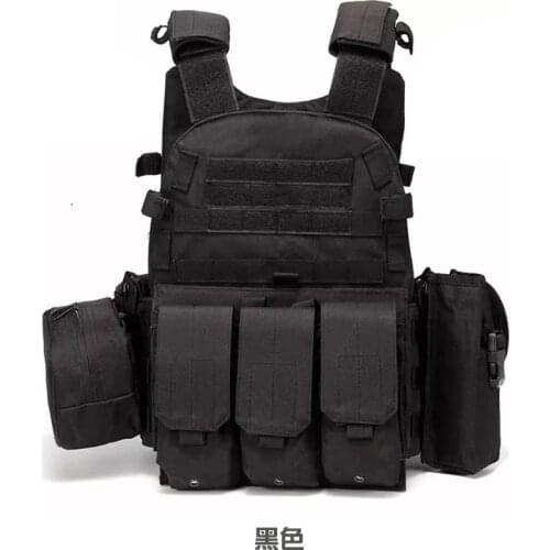 Outdoor protection combined training vest multi-functional MOLLE extended field exploration protection suit