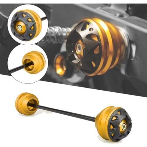 MTKRACING Rear Axle sliders Fork wheel protection Crash pad kit For T-MAX Tmax 530 DX/SX 17 18 19 2020 tmax530