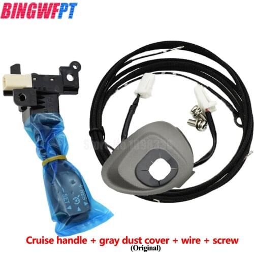 1Set 84632-34011 84632-34017 45186-06210-C0/E0 Cruise Control Switch Kit With Handle Cover(Original) Wire and Screws