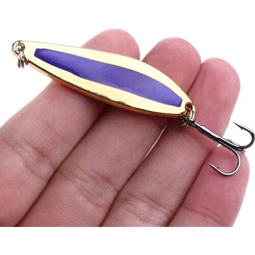 1Pcs Metal Sequined Fishing Lure 4.7cm 7.6g Spoon Wobblers Spinner Lure For Fishing Baits Bass Pike Carp Sea Lake Lure