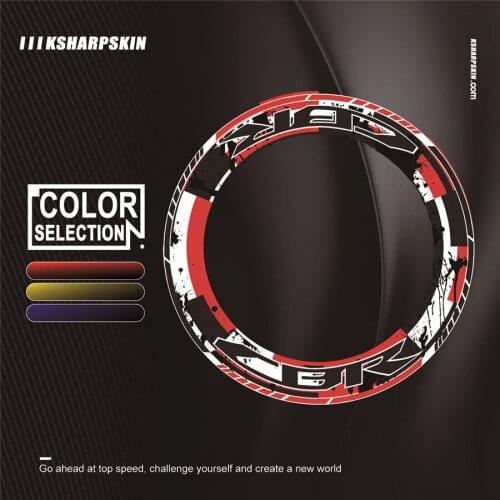 4 X Thick Edge Outer wheel Sticker Stripe Wheel reflective Decals Fit CBR all