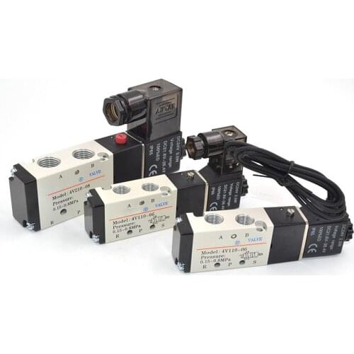 5/2 Way Electric Solenoid Valve reset control valve 4V210-08 4V310-10 4V410-15 Gas waterproof and dust-proof dump valve