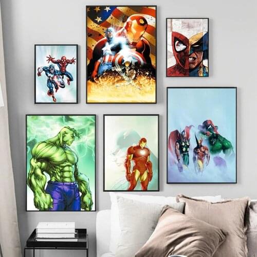 5D Diamond Painting Marvel Spiderman Iron Man Cross Stitch Kits Diamond Embroidery Mosaic Home Decor