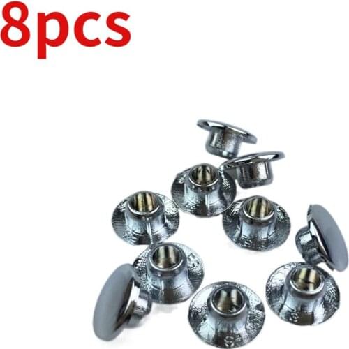 8pcs,6mm X11mmx6mm for Sharp Cool EN Handle Cover Decorative Cover Scooter Rearview Mirror Screw Cover Silver Cover M6